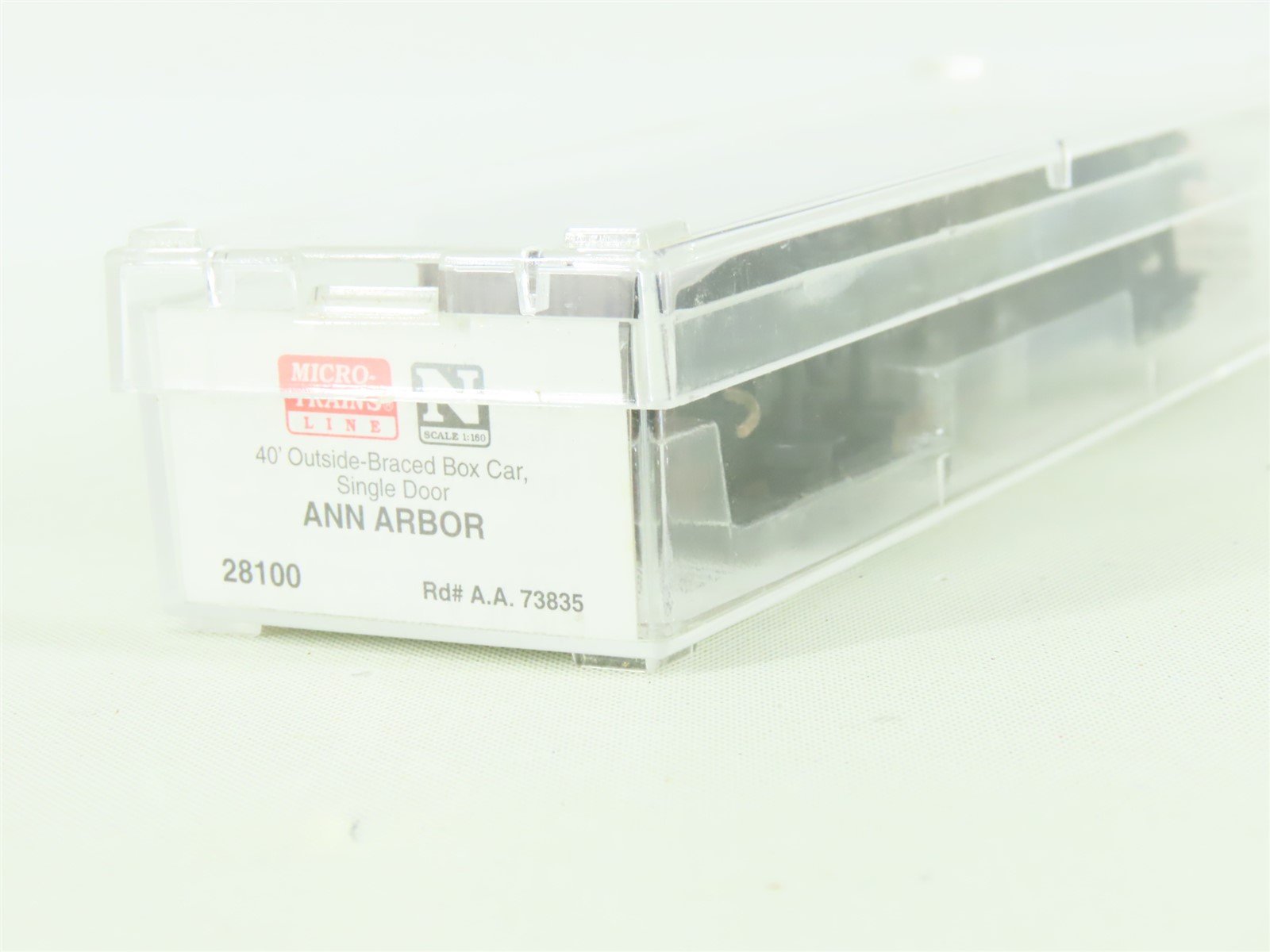 N Scale Micro-Trains MTL #28100 AA Ann Arbor 40' Single Door Box Car #73835