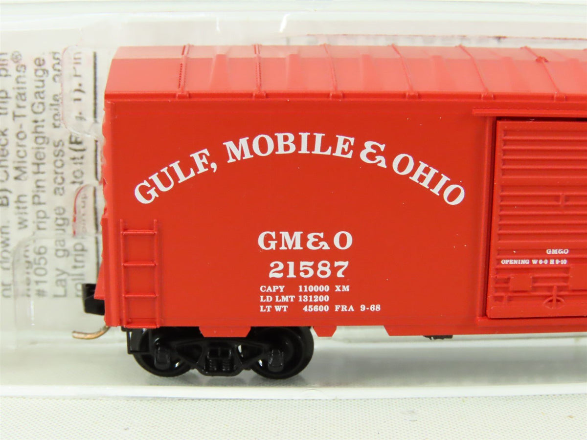 N Scale Micro-Trains MTL #24240 GM&amp;O Gulf Mobile &amp; Ohio 40&#39; Box Car #21587