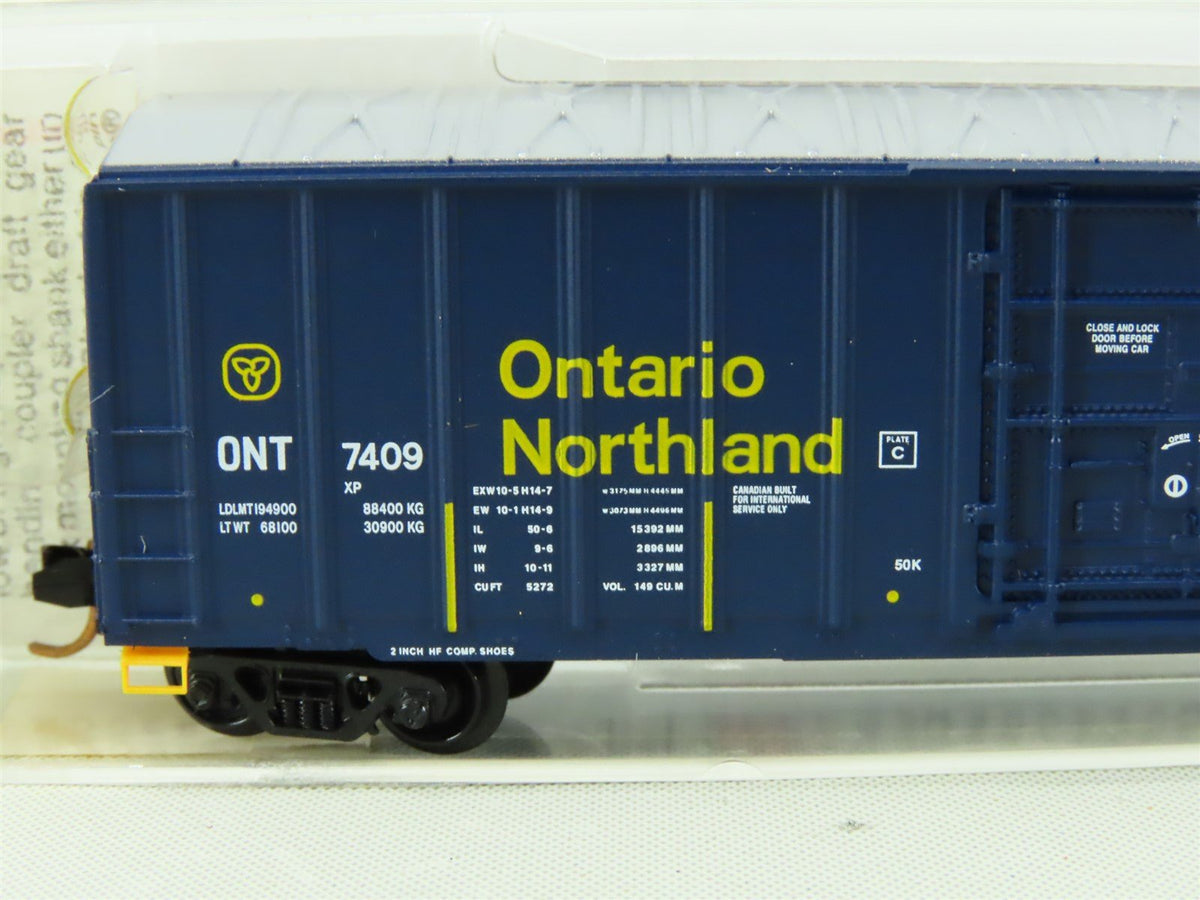 N Scale Micro-Trains MTL #27040 ONT Ontario Northland 50&#39; Rib Side Box Car #7409