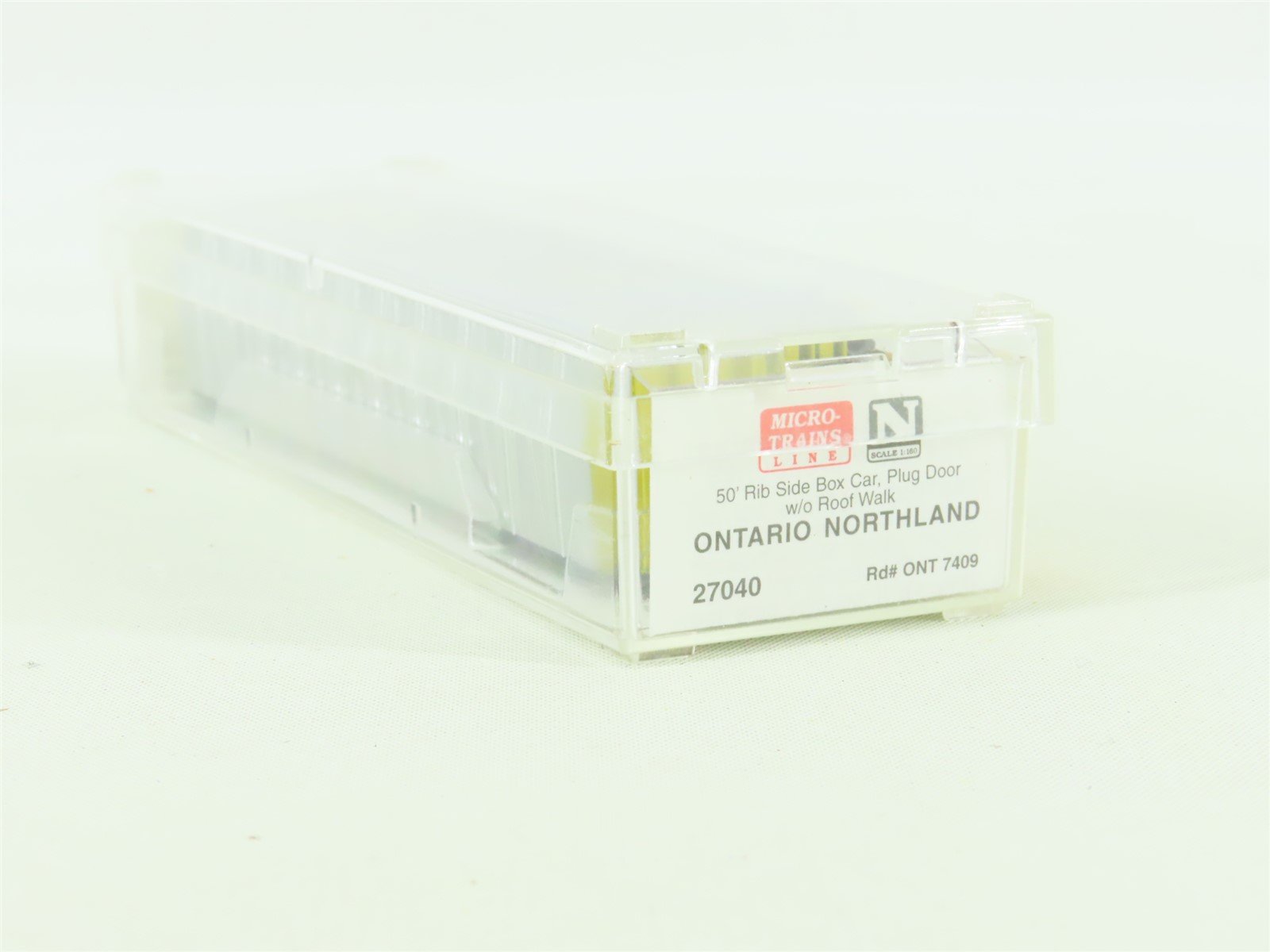 N Scale Micro-Trains MTL #27040 ONT Ontario Northland 50' Rib Side Box Car #7409