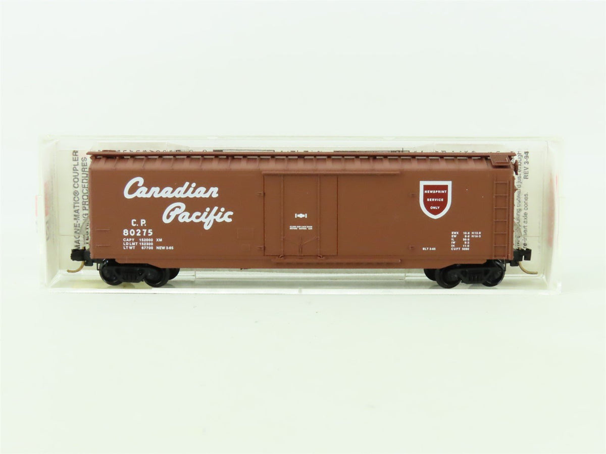 N Scale Micro-Trains MTL #32170 CP &quot;Newsprint Service Only&quot; 50&#39; Box Car #80275