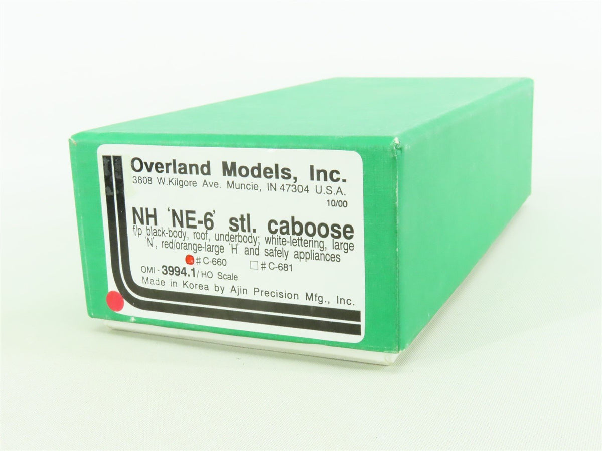 HO Scale Overland Models OMI-3994.1 BRASS NE Hew Haven NE-6 Caboose #C-660