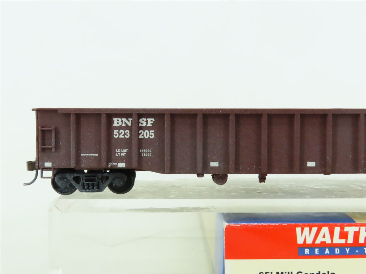 HO Walthers #932-3277 BNSF Railway 65&#39; Mill Gondola #523205 - Custom Weathered