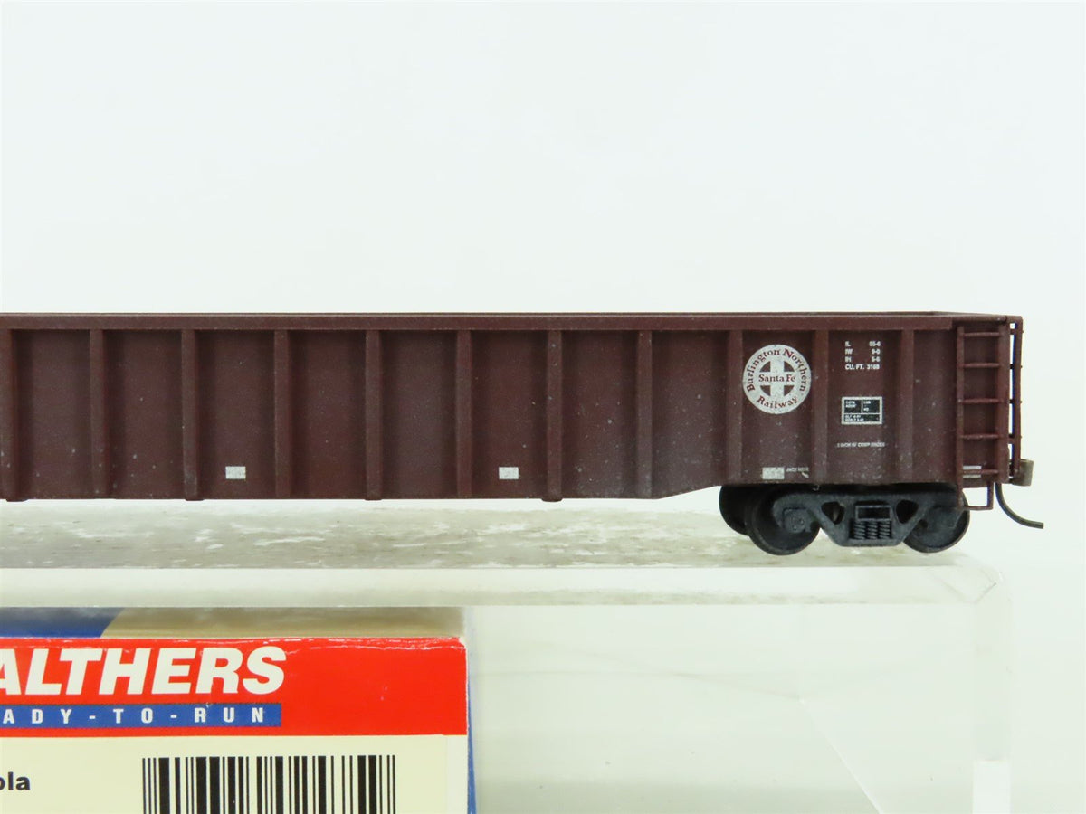 HO Walthers #932-3277 BNSF Railway 65&#39; Mill Gondola #523205 - Custom Weathered