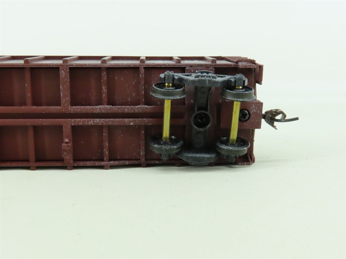 HO Walthers #932-3277 BNSF Railway 65&#39; Mill Gondola #523205 - Custom Weathered