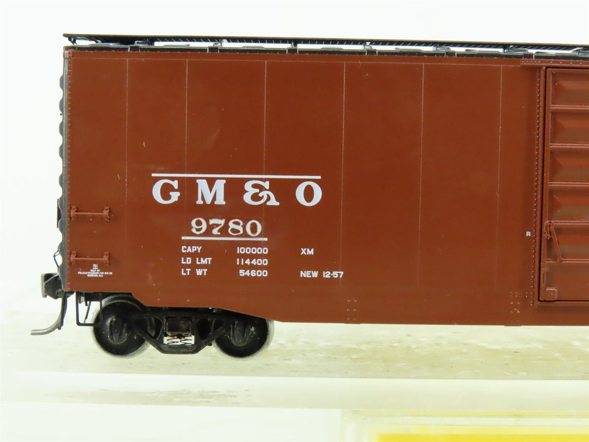 HO Scale Kadee #6003 GM&amp;O Gulf Mobile &amp; Ohio 50&#39; Box Car #9758 - Custom