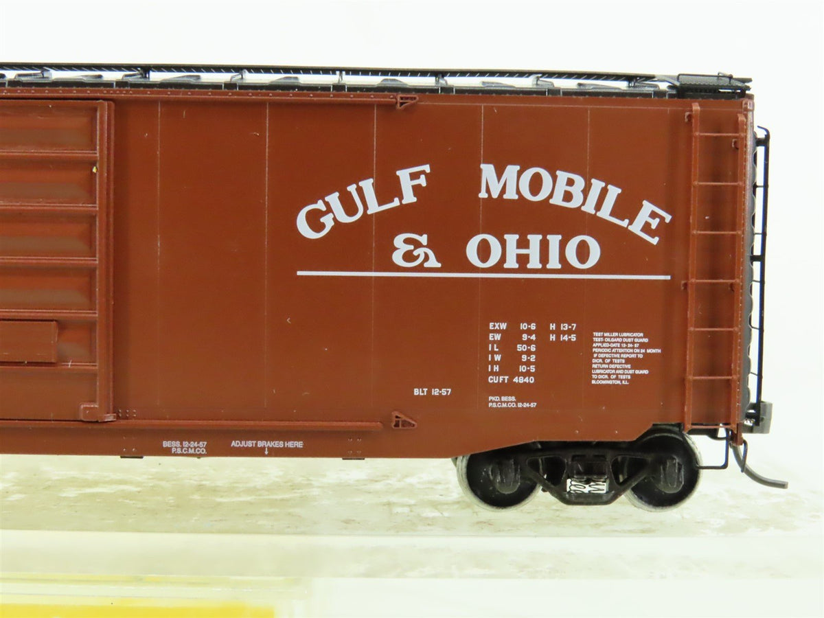 HO Scale Kadee #6003 GM&amp;O Gulf Mobile &amp; Ohio 50&#39; Box Car #9758 - Custom