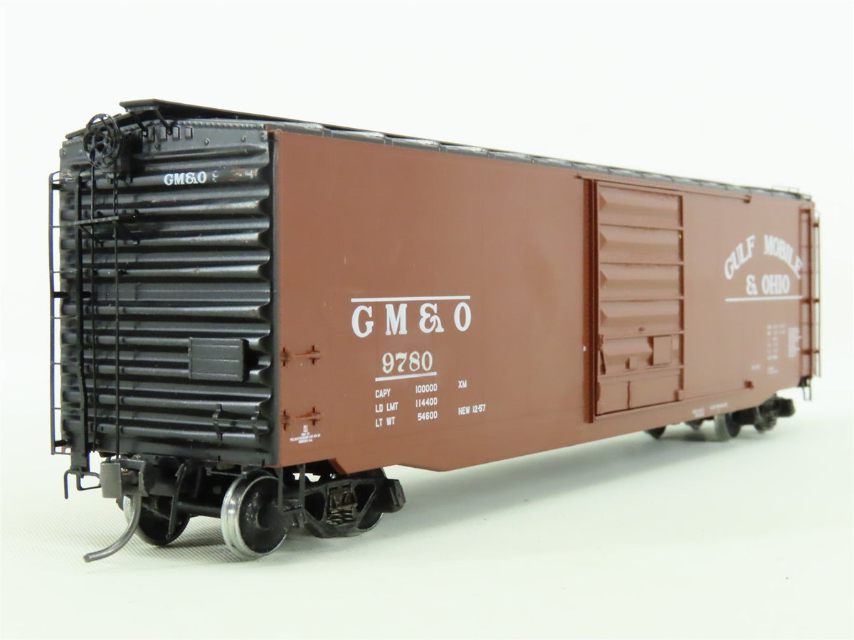 HO Scale Kadee #6003 GM&amp;O Gulf Mobile &amp; Ohio 50&#39; Box Car #9758 - Custom