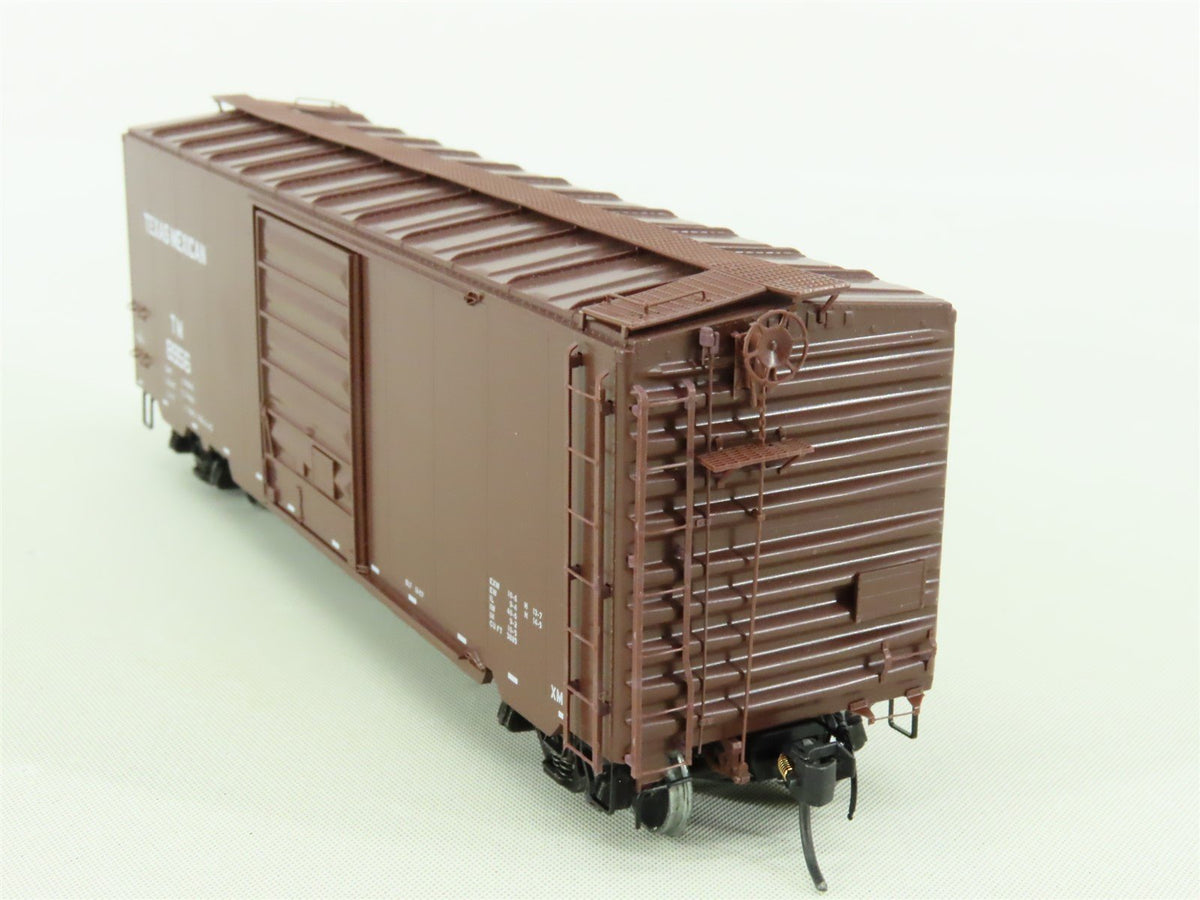 HO Scale Kadee #5201 TM Texas Mexican 40&#39; Box Car #8956 - Custom Weathered