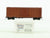 HO Scale Kadee #5200 Undecorated Red 40' Box Car - Custom Weathered