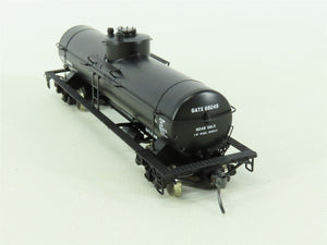 HO Tangent #22010-04 GATX Black Lease 8K Gal. Tank Car #68249 - Custom Weathered