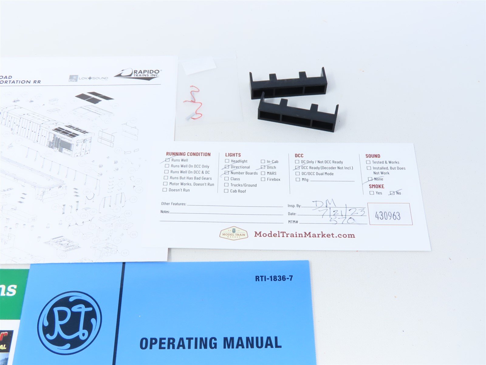 HO Scale Rapido 18015 CSX Patched Conrail GE B36-7 Diesel #5790 - DCC Ready