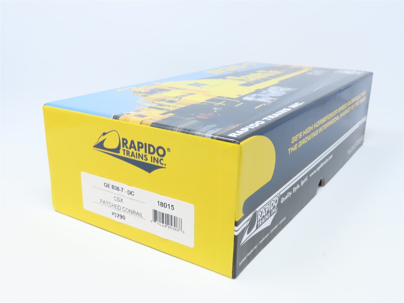 HO Scale Rapido 18015 CSX Patched Conrail GE B36-7 Diesel #5790 - DCC Ready