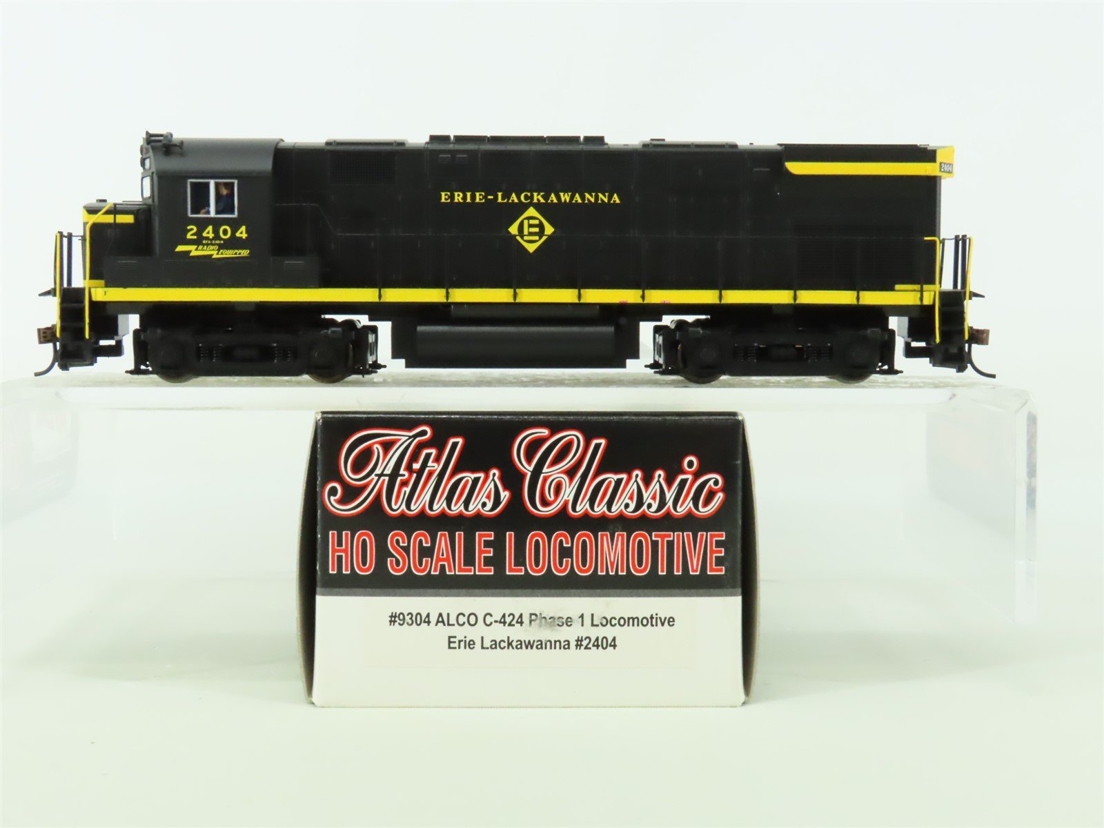 HO Atlas Classic 9304 EL Erie Lackawanna C-424 Ph. 1 Diesel #2404 - DCC Ready