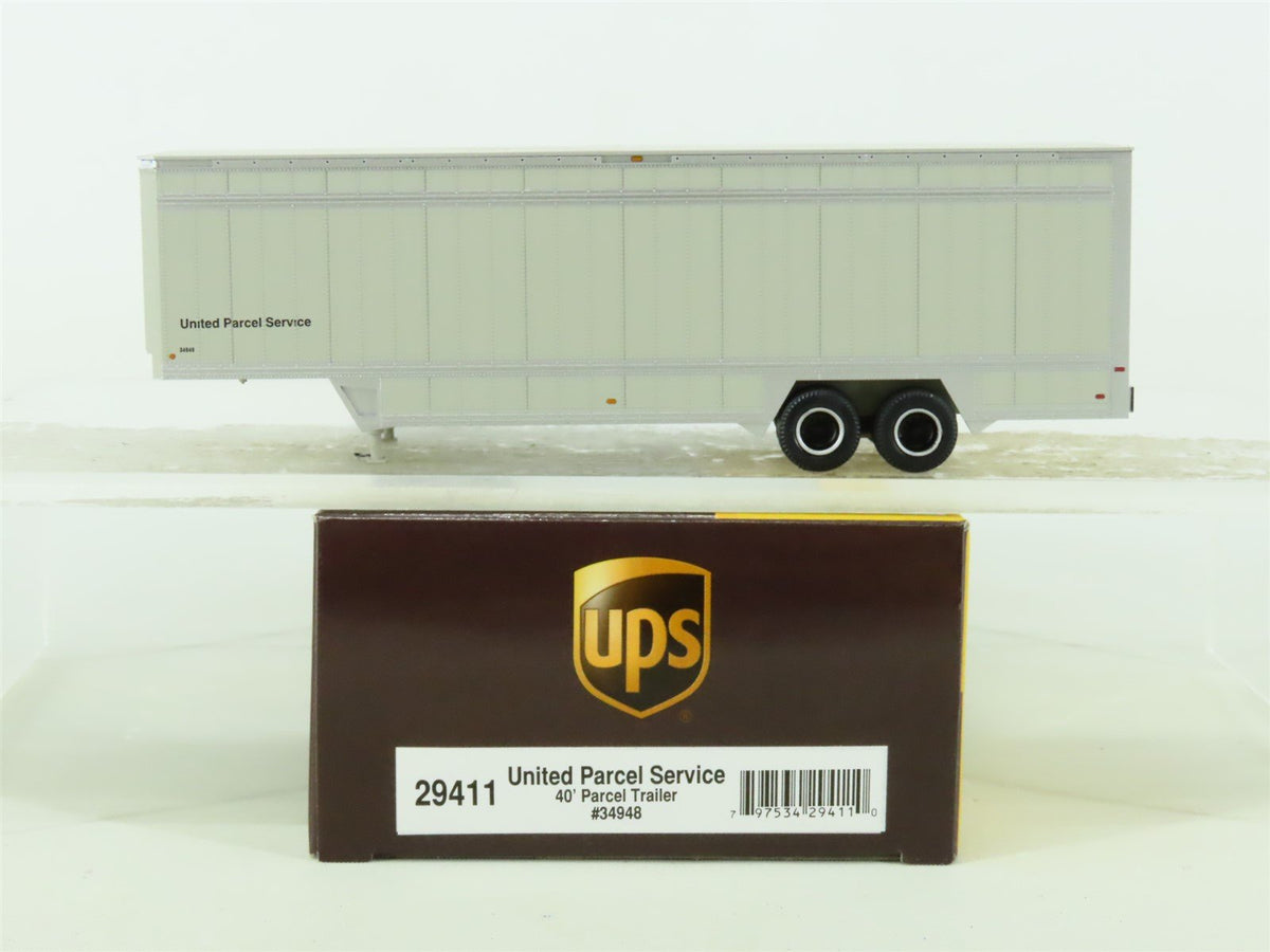 HO Scale Athearn #29411 UPS United Parcel Service 40&#39; Parcel Trailer #34948