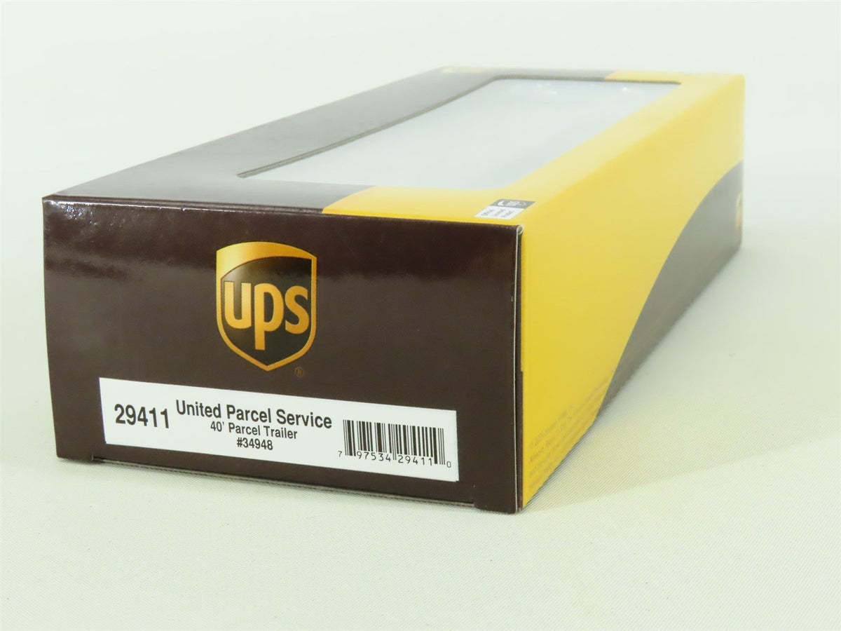 HO Scale Athearn #29411 UPS United Parcel Service 40&#39; Parcel Trailer #34948