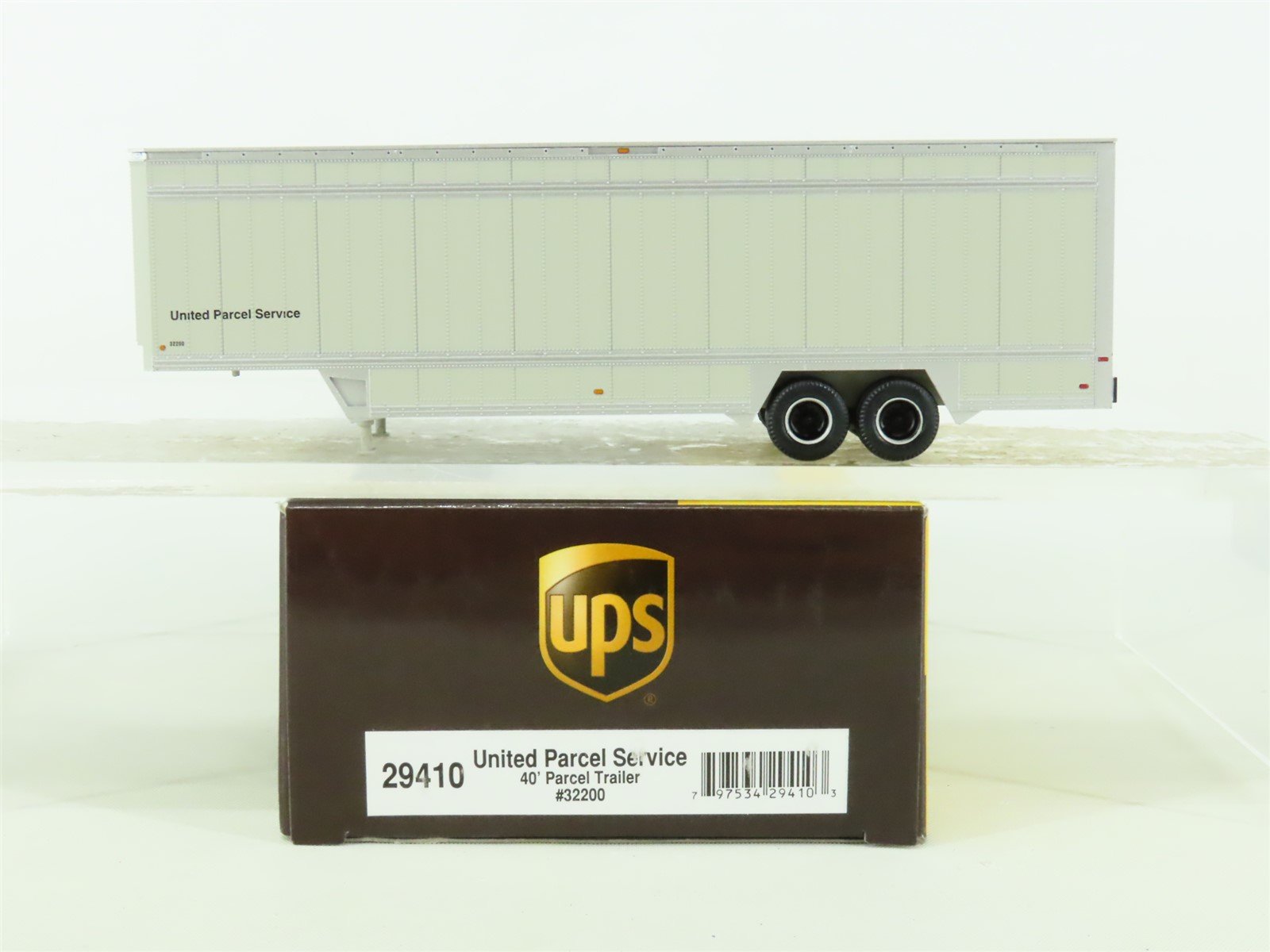 HO Scale Athearn #29410 UPS United Parcel Service 40' Parcel Trailer #32200