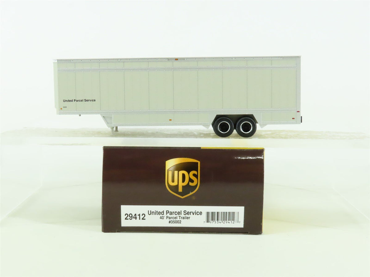 HO Scale Athearn #29412 UPS United Parcel Service 40&#39; Parcel Trailer #35002