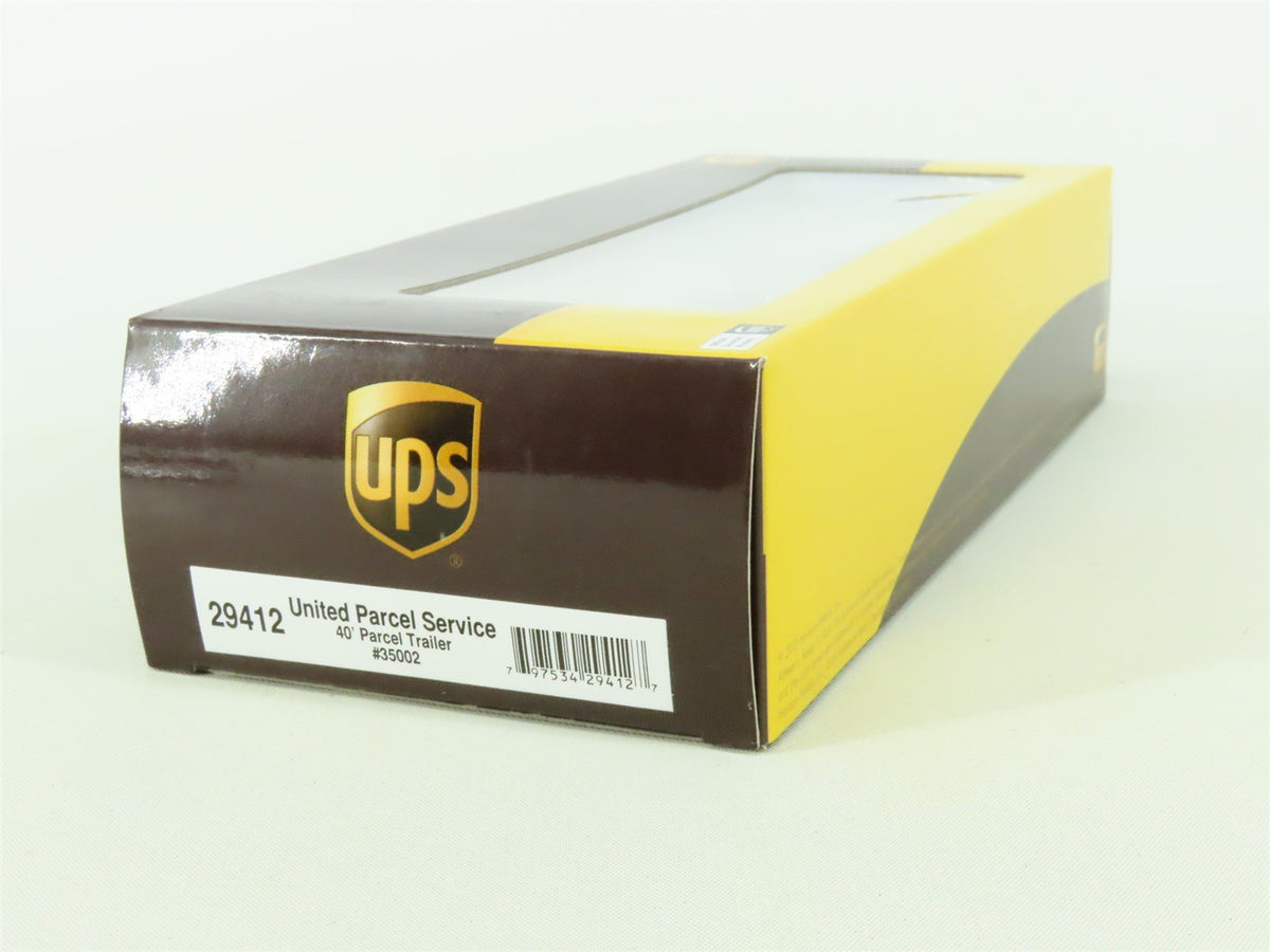 HO Scale Athearn #29412 UPS United Parcel Service 40&#39; Parcel Trailer #35002