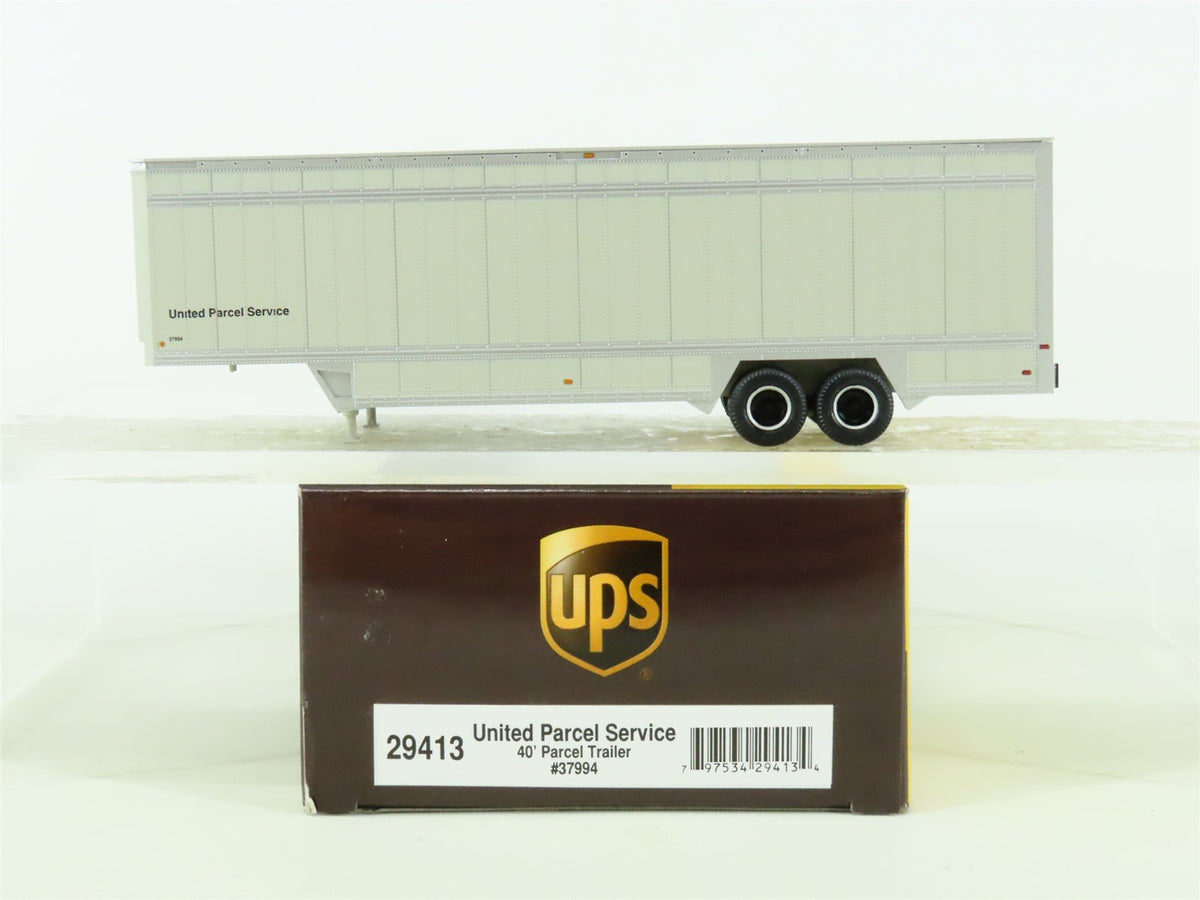 HO Scale Athearn #29413 UPS United Parcel Service 40&#39; Parcel Trailer #37994