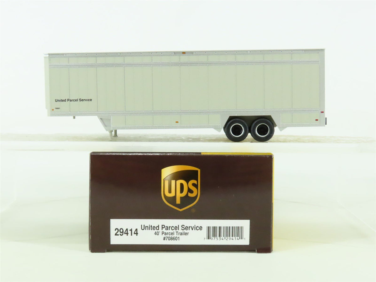 HO Scale Athearn #29414 UPS United Parcel Service 40&#39; Parcel Trailer #708601