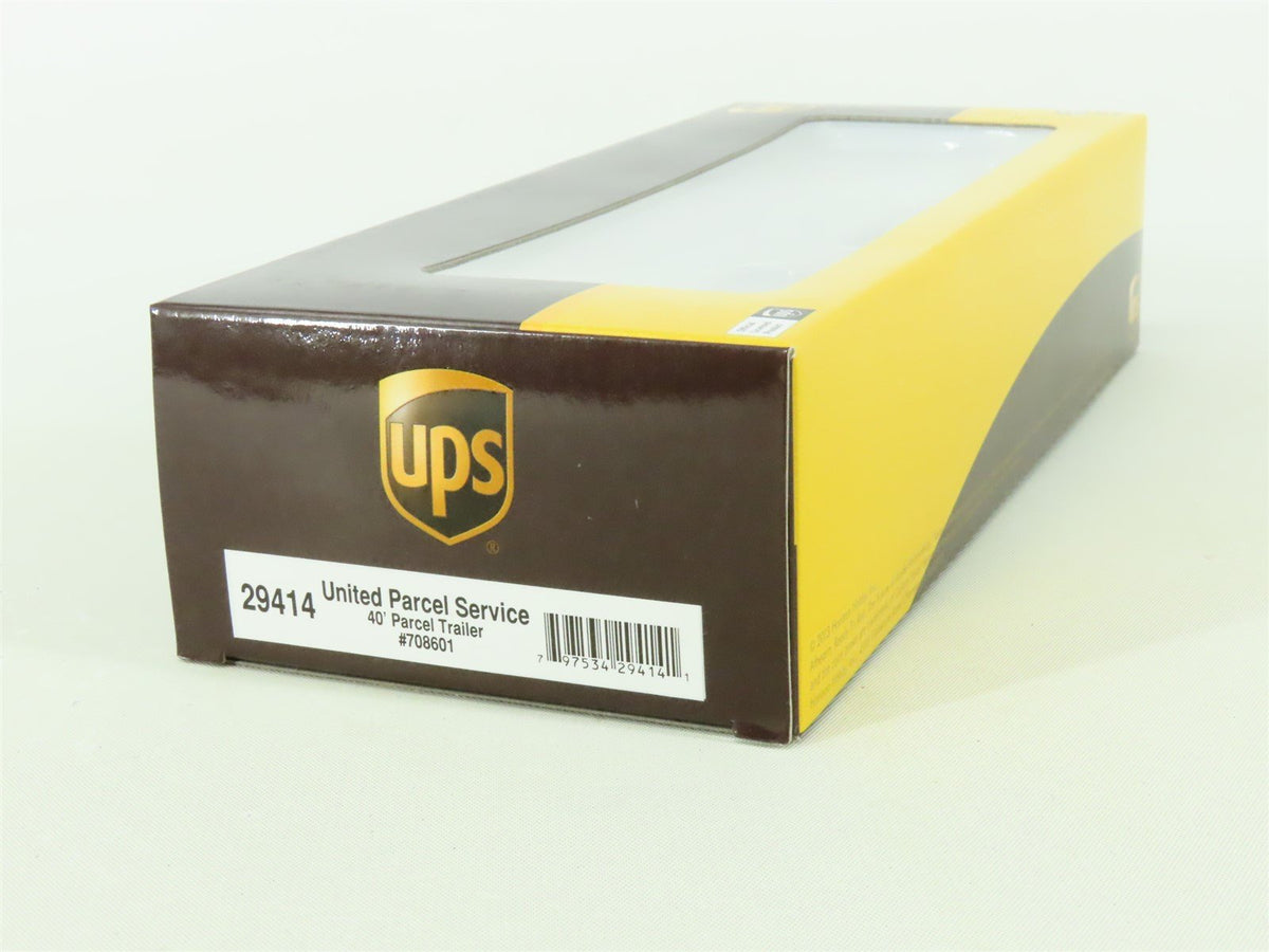 HO Scale Athearn #29414 UPS United Parcel Service 40&#39; Parcel Trailer #708601