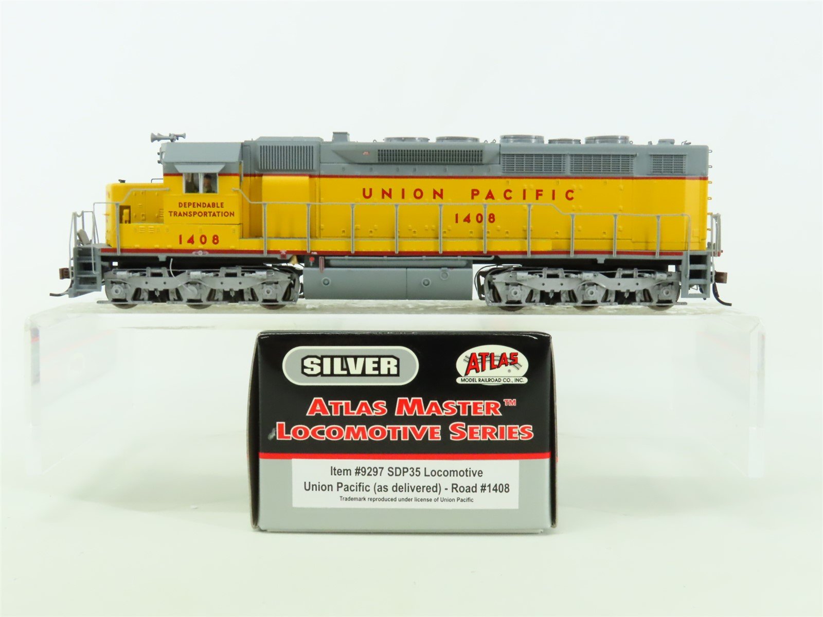 HO Atlas Master Silver 9297 UP Union Pacific EMD SDP35 Diesel #1408 - DCC Ready