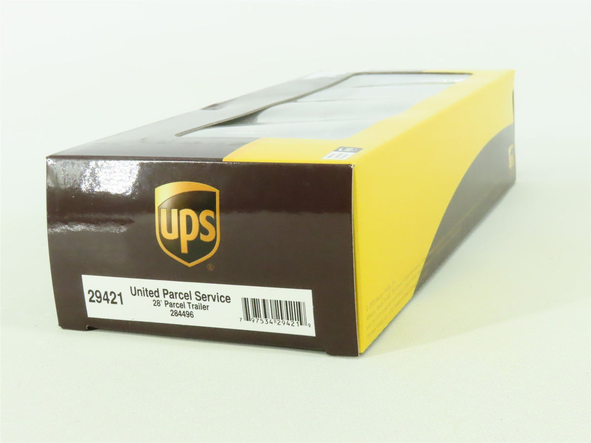 HO Scale Athearn #29421 UPS United Parcel Service 28&#39; Parcel Trailer #284496