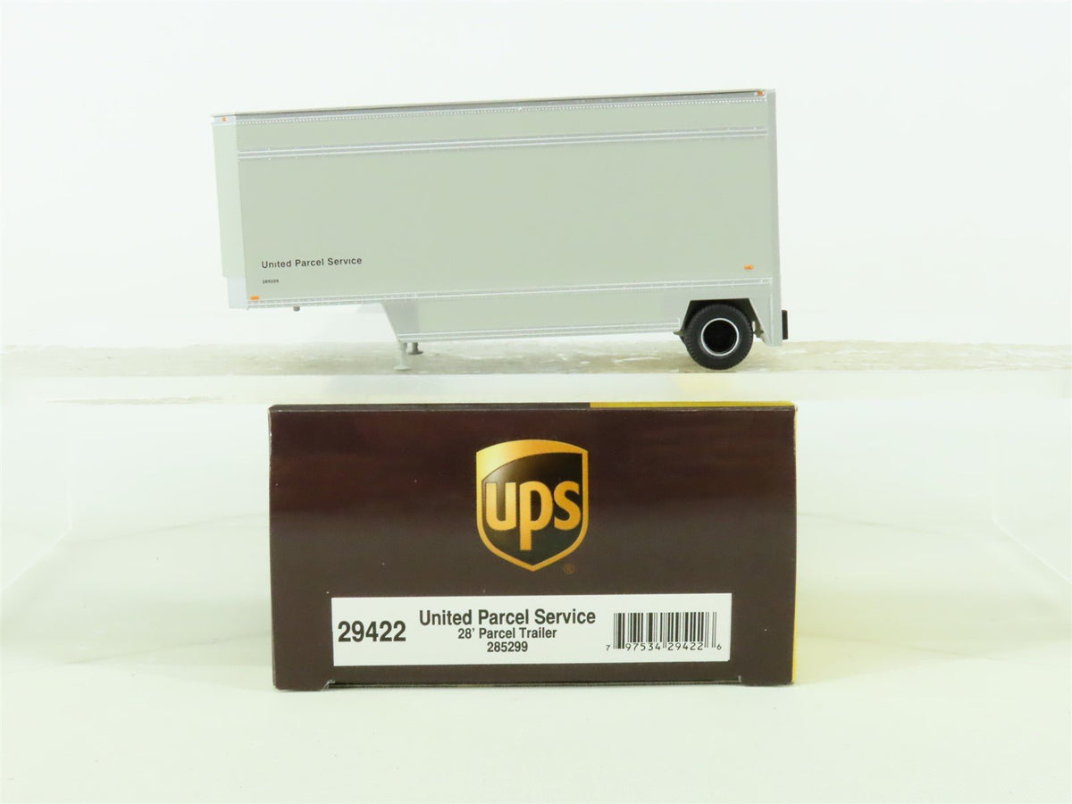 HO Scale Athearn #29422 UPS United Parcel Service 28&#39; Parcel Trailer #285299