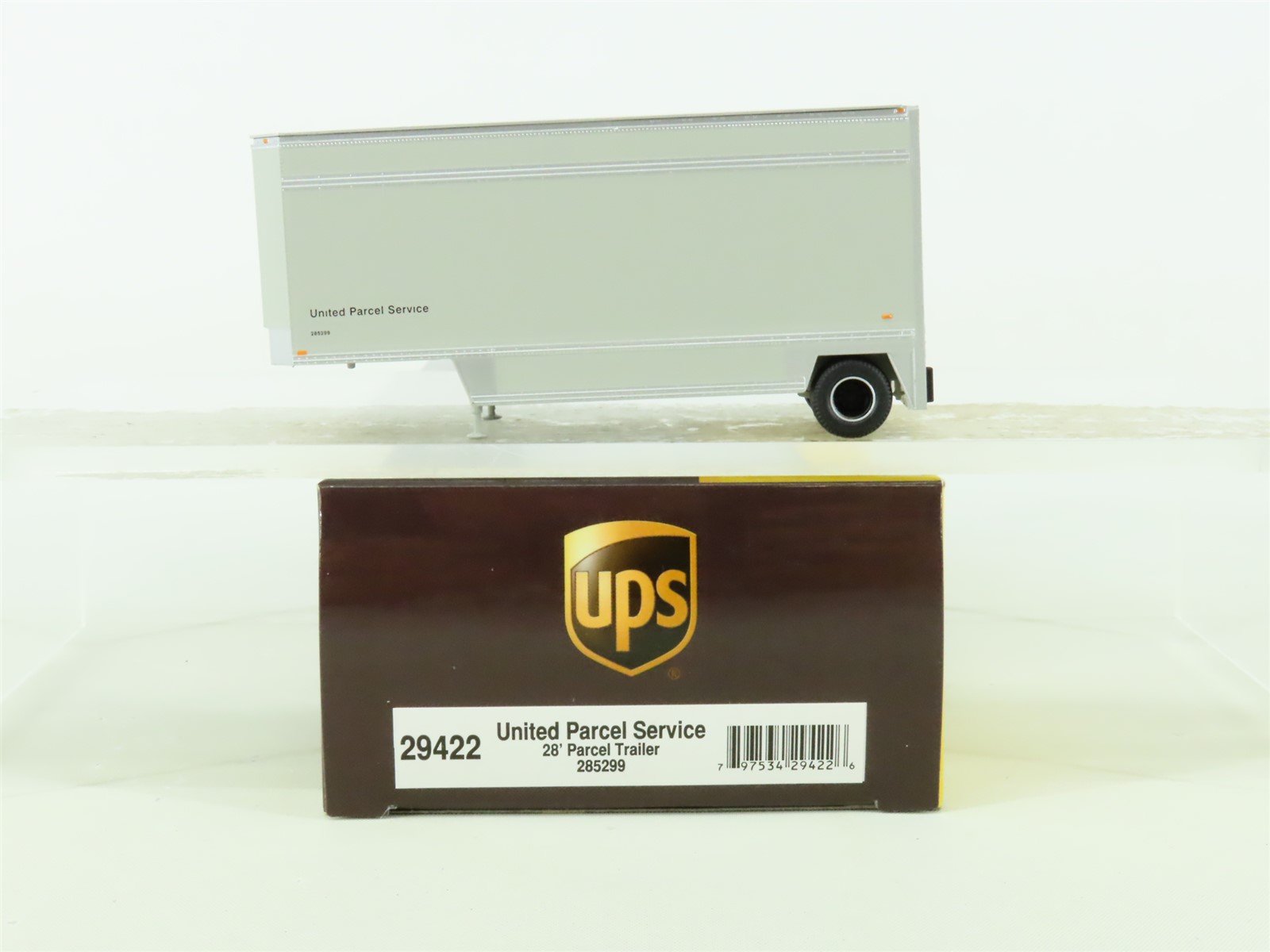 HO Scale Athearn #29422 UPS United Parcel Service 28' Parcel Trailer #285299