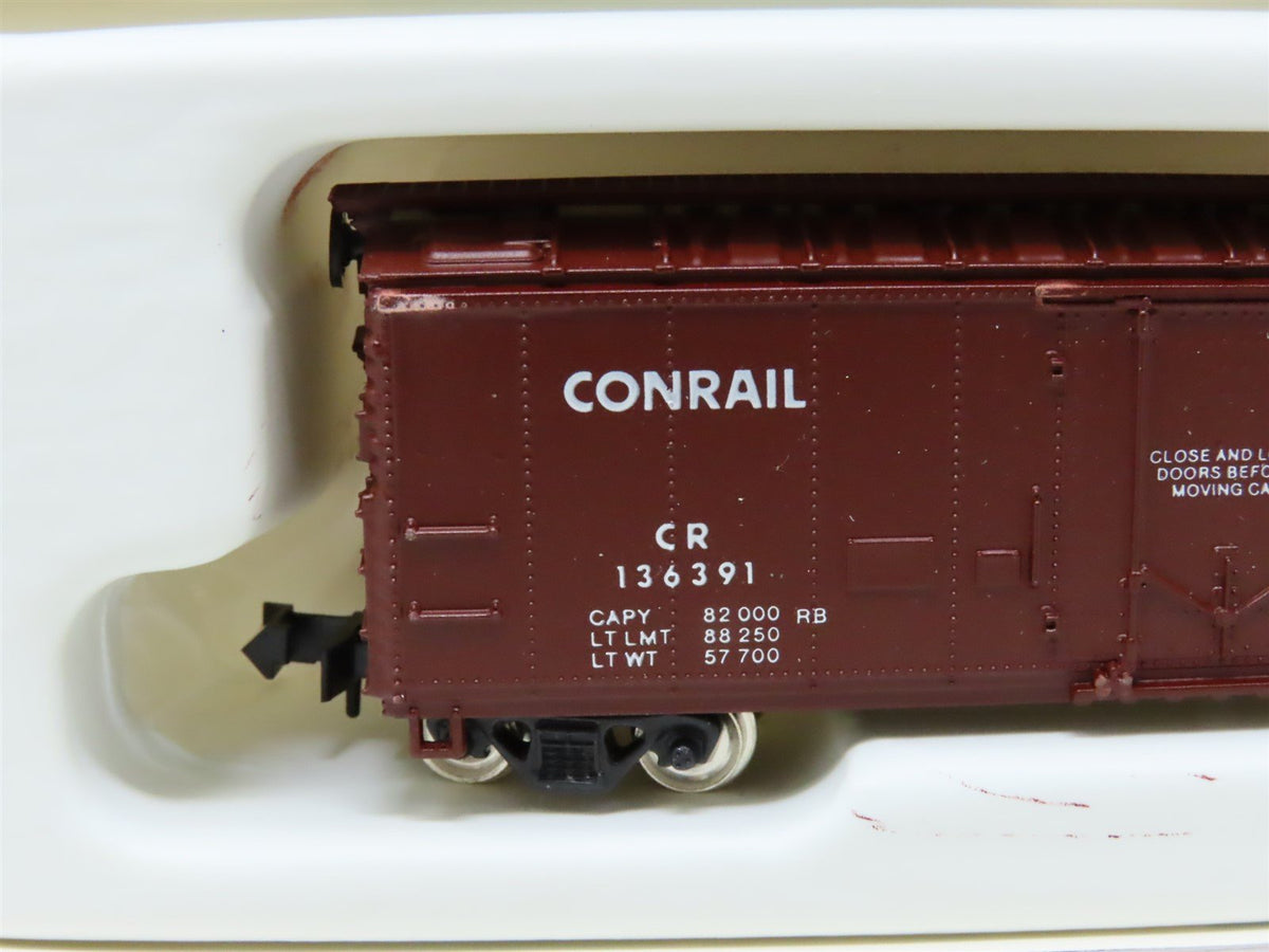 N Scale Con-Cor 001-105105 CR Conrail 40&#39; Steel Reefer Car #136391