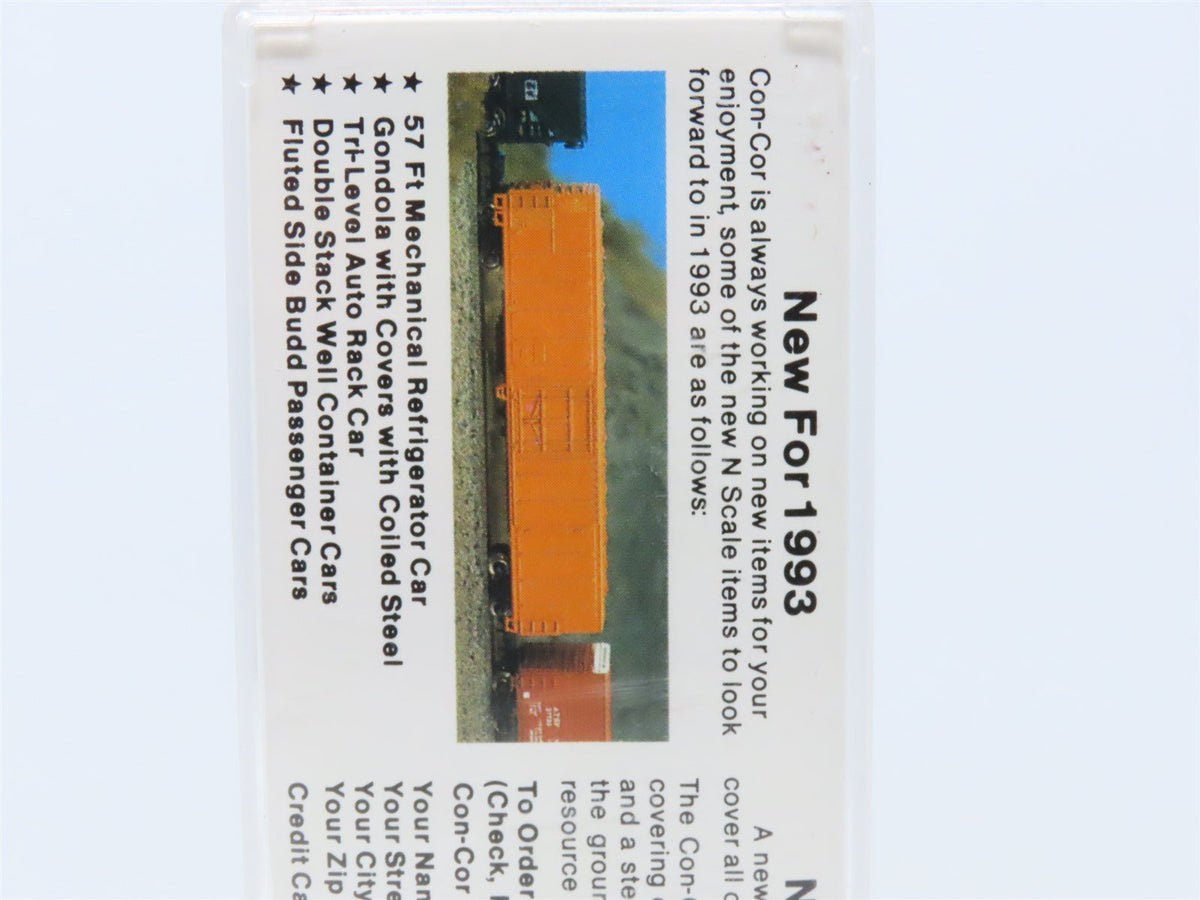 N Scale Con-Cor 001-105105 CR Conrail 40&#39; Steel Reefer Car #136391