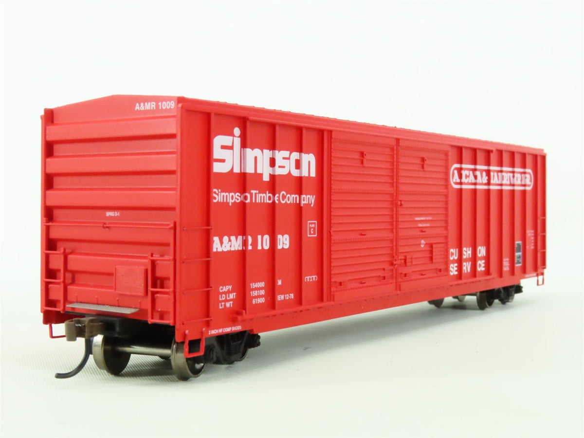 HO Scale Athearn #ATH98510 A&amp;MR Arcata &amp; Mad River 50&#39; Double Door Box Car #1009