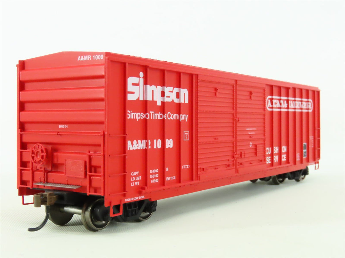 HO Scale Athearn #ATH98510 A&amp;MR Arcata &amp; Mad River 50&#39; Double Door Box Car #1009