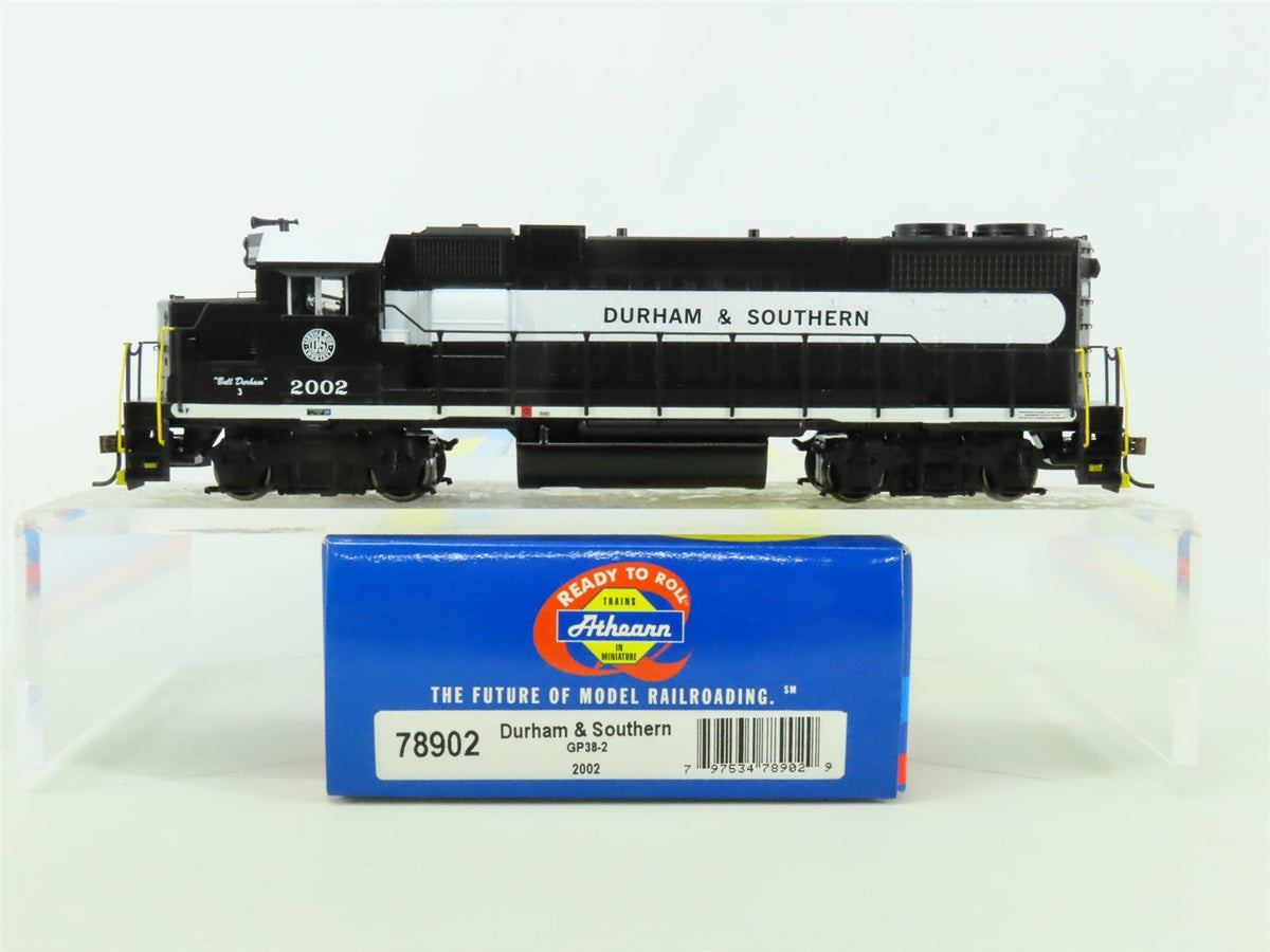 HO Scale Athearn 78902 D&amp;S Durham &amp; Southern Railway EMD GP38-2 Diesel #2002