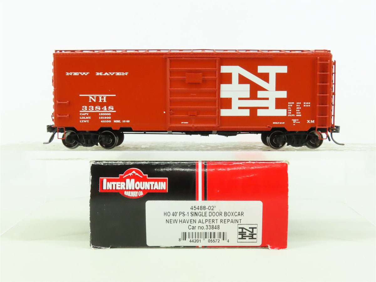 HO Scale InterMountain #45488-02 NH New Haven 40&#39; Single Door Box Car #33848