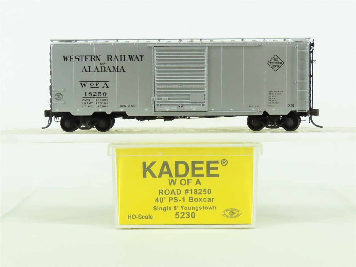 HO Scale Kadee #5230 WofA Western Railway of Alabama 40&#39; Box Car #18250