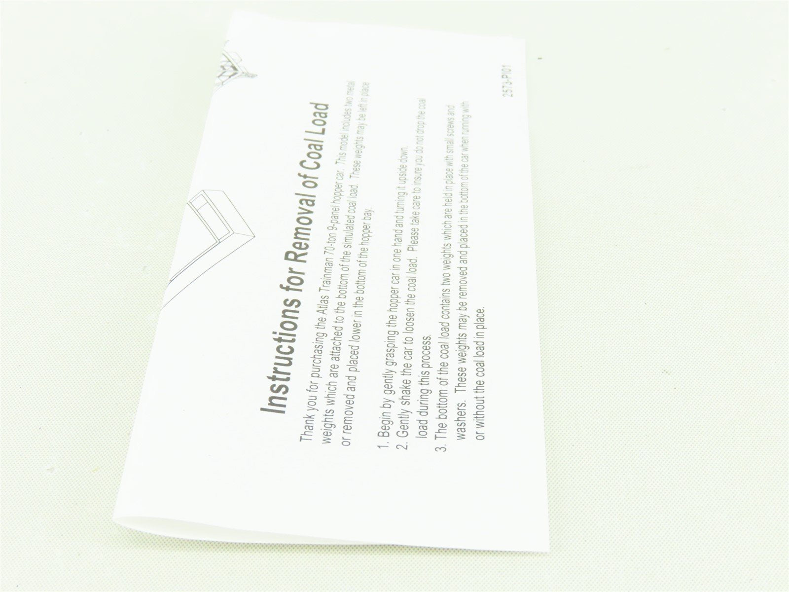 HO Scale Atlas Trainman #987 C&O Chesapeake & Ohio 3-Bay Hopper w/ Load #101038