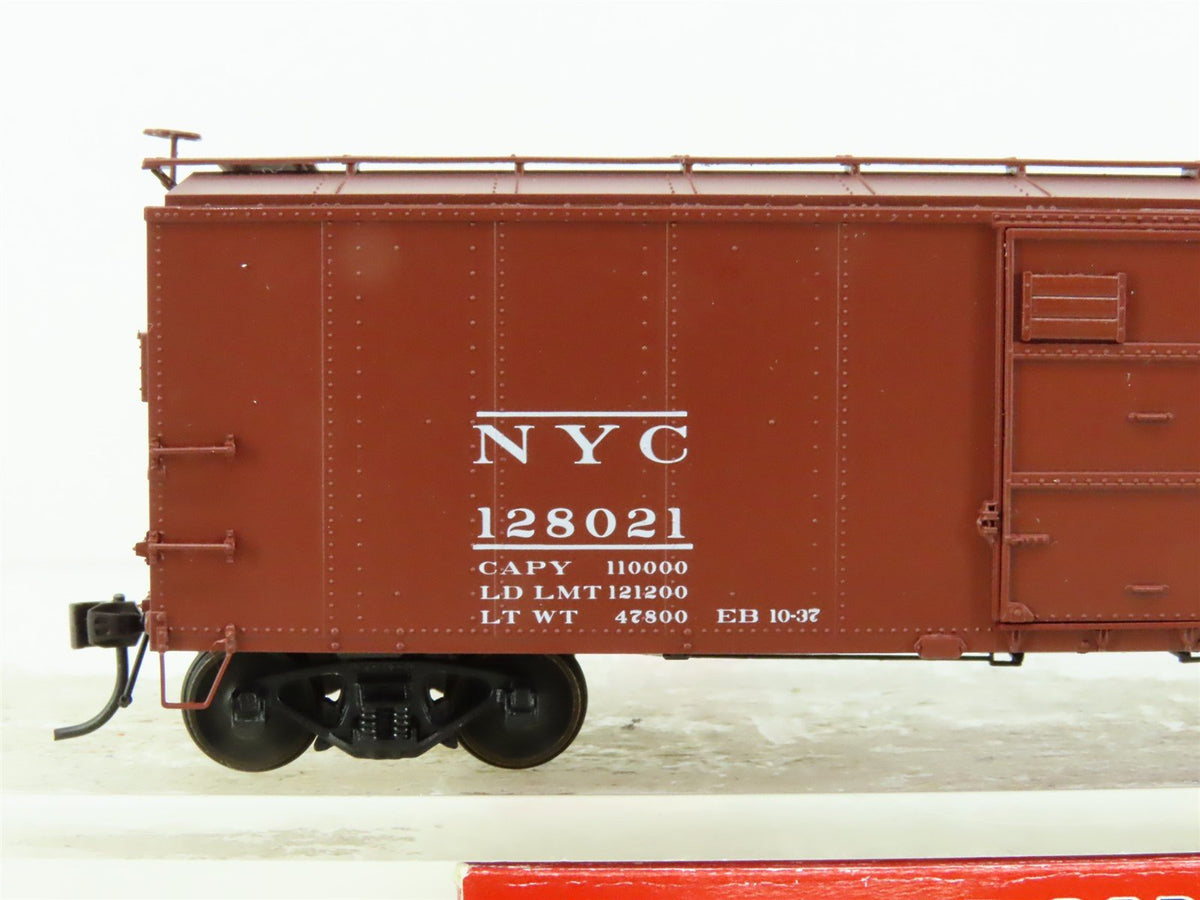 HO Scale Red Caboose #RR-37050-4 NYC New York Central Single Door Box Car 128021