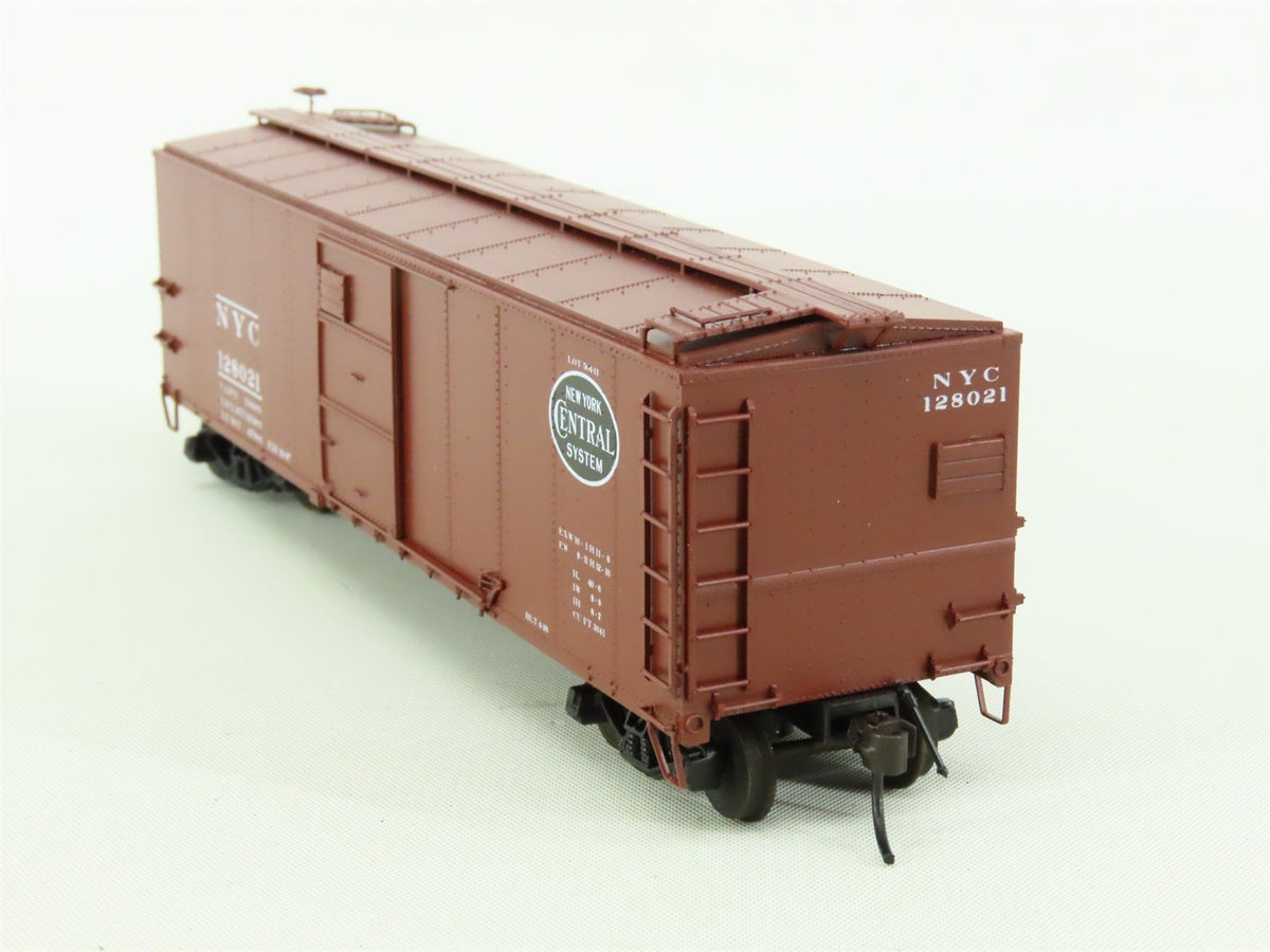 HO Scale Red Caboose #RR-37050-4 NYC New York Central Single Door Box Car 128021