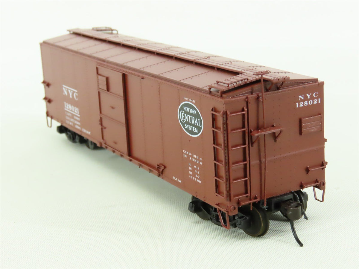 HO Scale Red Caboose #RR-37050-4 NYC New York Central Single Door Box Car 128021