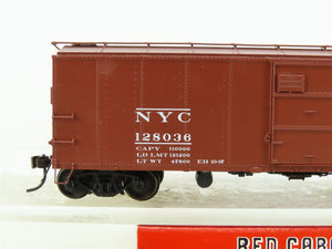 HO Scale Red Caboose #RR-37050-5 NYC New York Central Single Door Box Car 128036