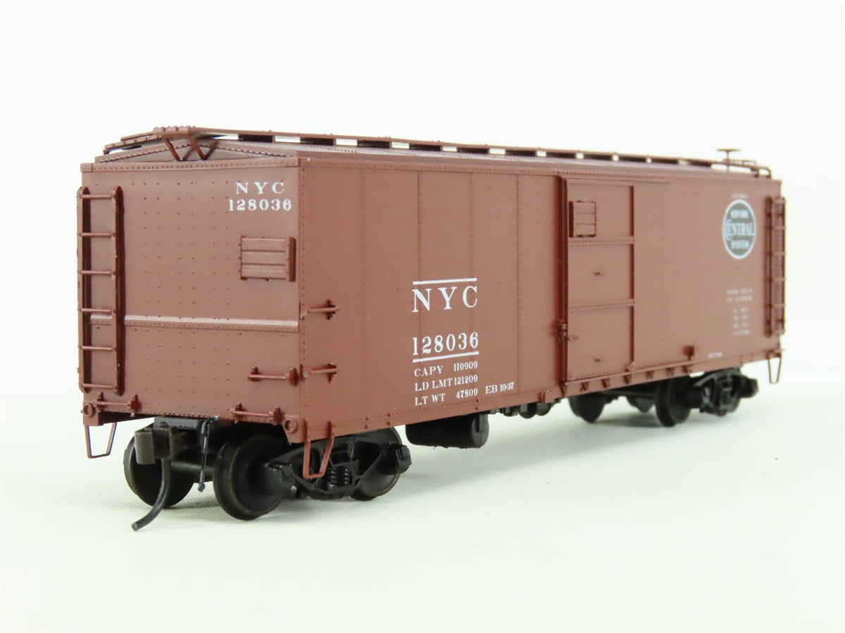 HO Scale Red Caboose #RR-37050-5 NYC New York Central Single Door Box Car 128036