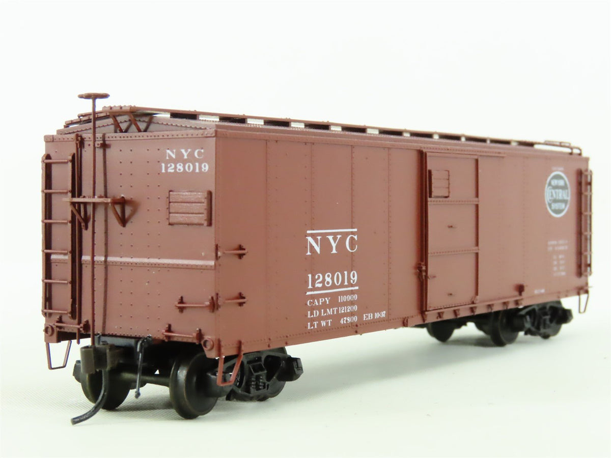 HO Scale Red Caboose #RR-37050-3 NYC New York Central Single Door Box Car 128019