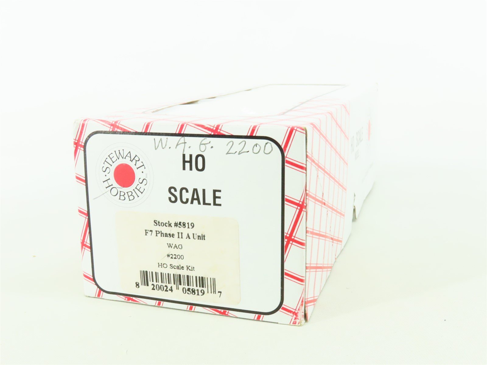 HO Stewart 5819 WAG Wellsville Addison & Galeton EMD F7A Ph. 2 Diesel #2200