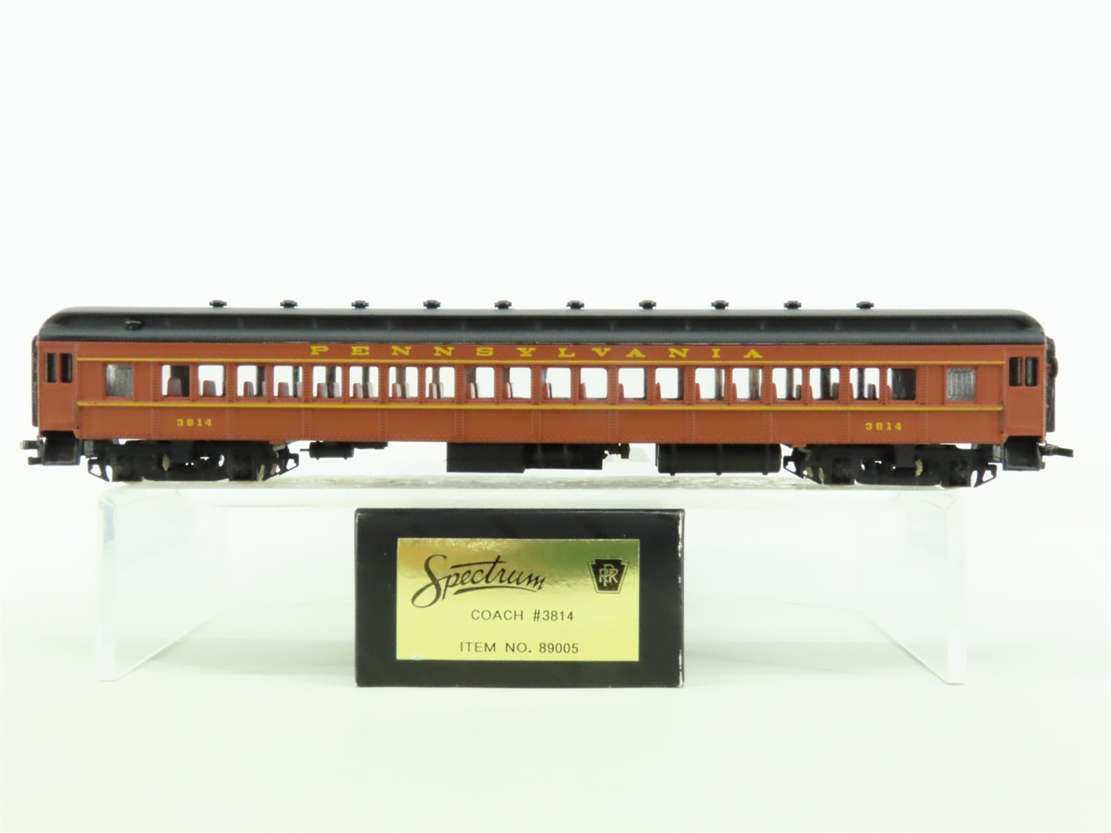 HO Scale Bachmann Spectrum 89005 PRR Pennsylvania Coach Passenger Car #3814