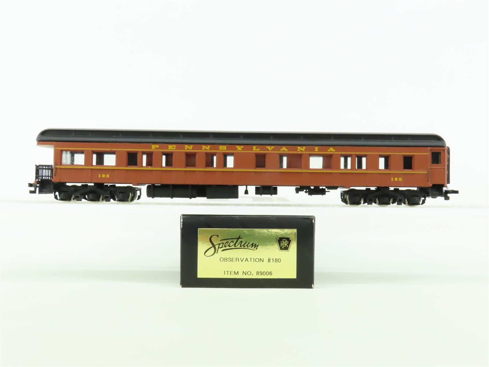 HO Scale Bachmann Spectrum 89006 PRR Pennsylvania Observation Passenger Car #180