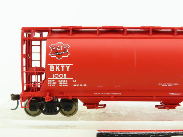 HO Scale Atlas #1936-4 BKTY M-K-T KATY 3-Bay Cylindrical Covered Hoppe ...