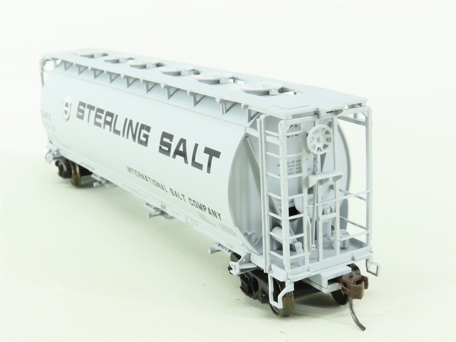 HO Atlas #1939-1 SHPX Sterling Salt 3-Bay Cylindrical Covered Hopper #61078