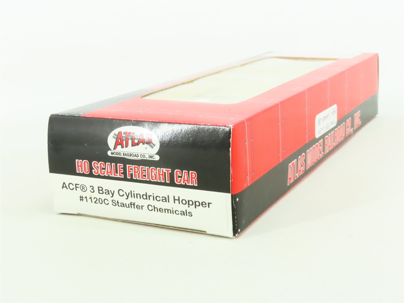 HO Atlas #1120C ACFX Stauffer Chemicals 3-Bay Cylindrical Covered Hopper #60741